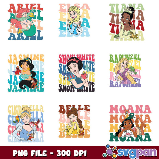 Disney Princess PNG Bundle 300 DPI