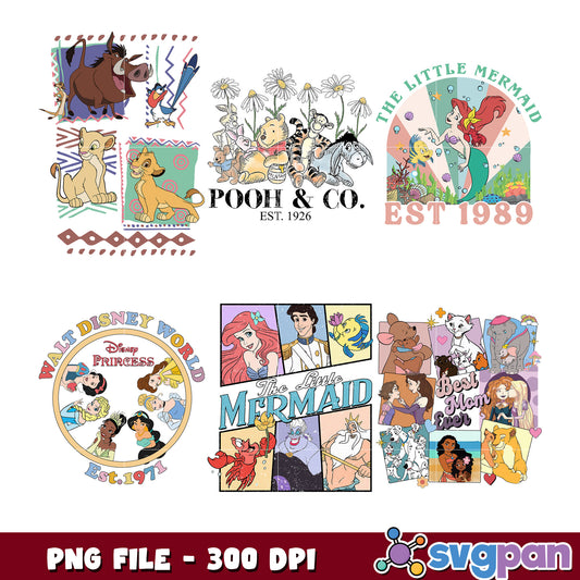 Disney Princess & Friends PNG Bundle 300 DPI