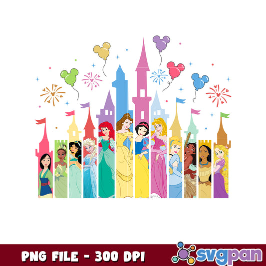 Disney Princesses Castle PNG