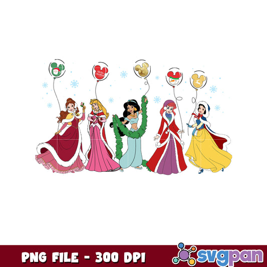 Disney Princesses Christmas PNG