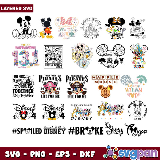 Disney SVG Bundle 2024 Trip Designs