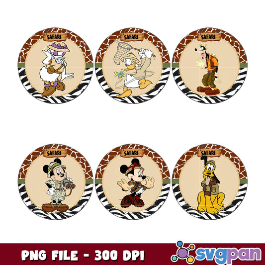Disney Safari Animal PNG Bundle 300 DPI