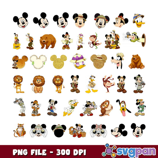 Disney Safari Bundle PNG 300 DPI