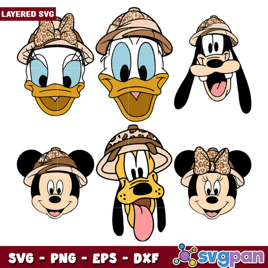Disney Safari Bundle SVG Cut Files