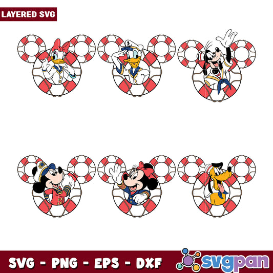 Disney Sailor Mickey Bundle SVG