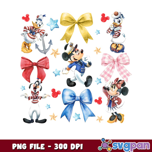 Disney Sailor Mickey Minnie PNG