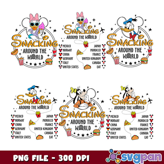 Disney Snacking Around The World PNG