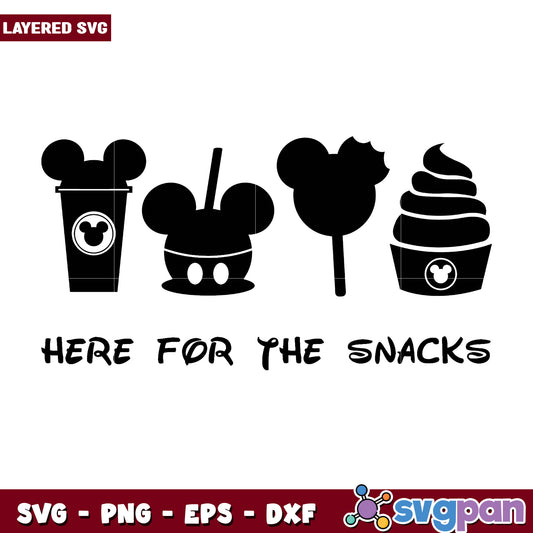 Disney Snacks SVG Cut File