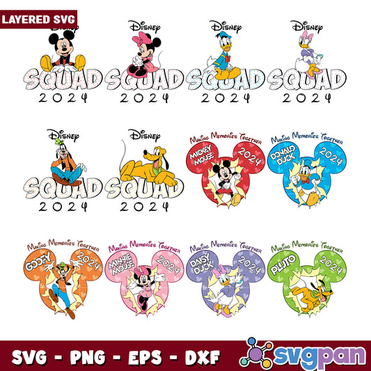 Disney Squad 2024 SVG Bundle