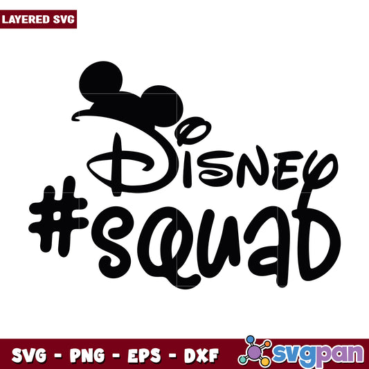 Disney Squad SVG Design for Friends Group Projects