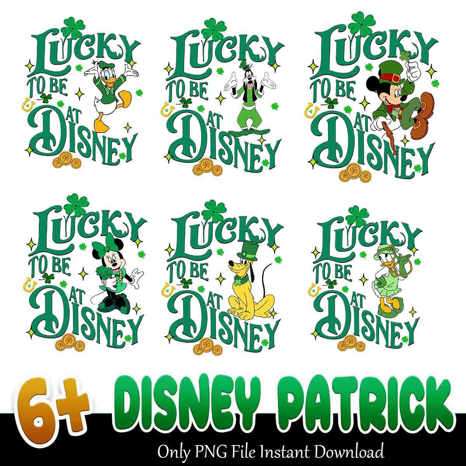Disney St Patricks Day PNG Bundle