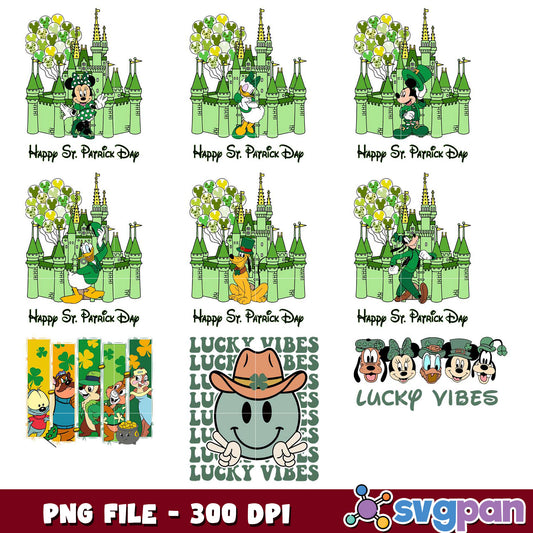 Disney St Patricks Day PNG Bundle 300 DPI