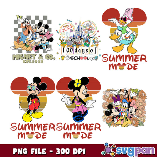 Disney Summer PNG Bundle 300 DPI