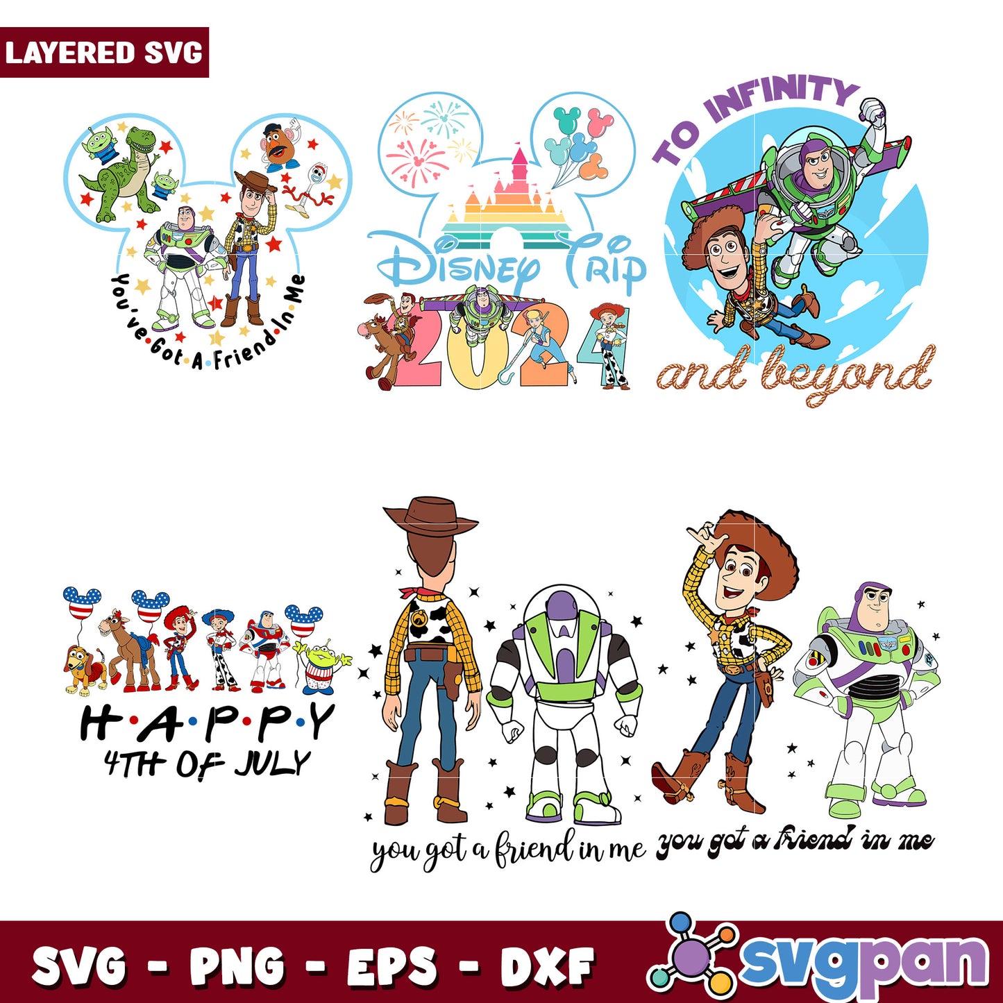 Disney Themed SVG Bundle for Creative Projects