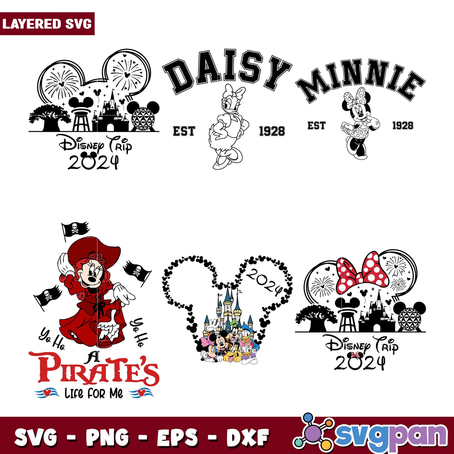 Disney Trip 2024 SVG Bundle