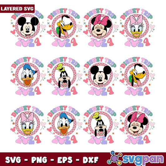 Disney Trip 2024 SVG Bundle For Crafting Fun