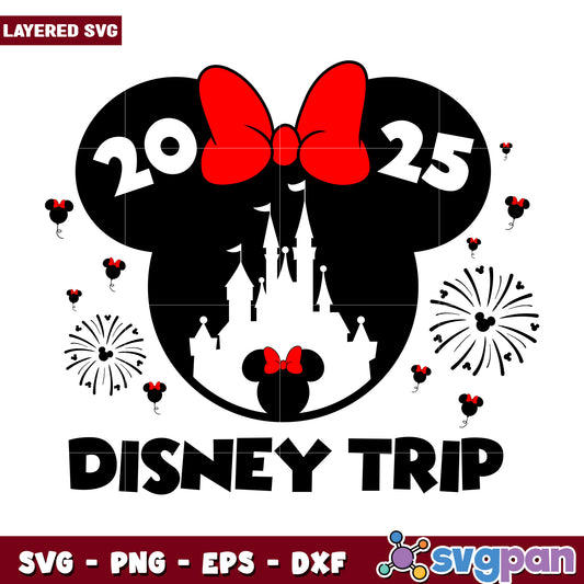 Disney Trip 2025 Minnie Mouse SVG