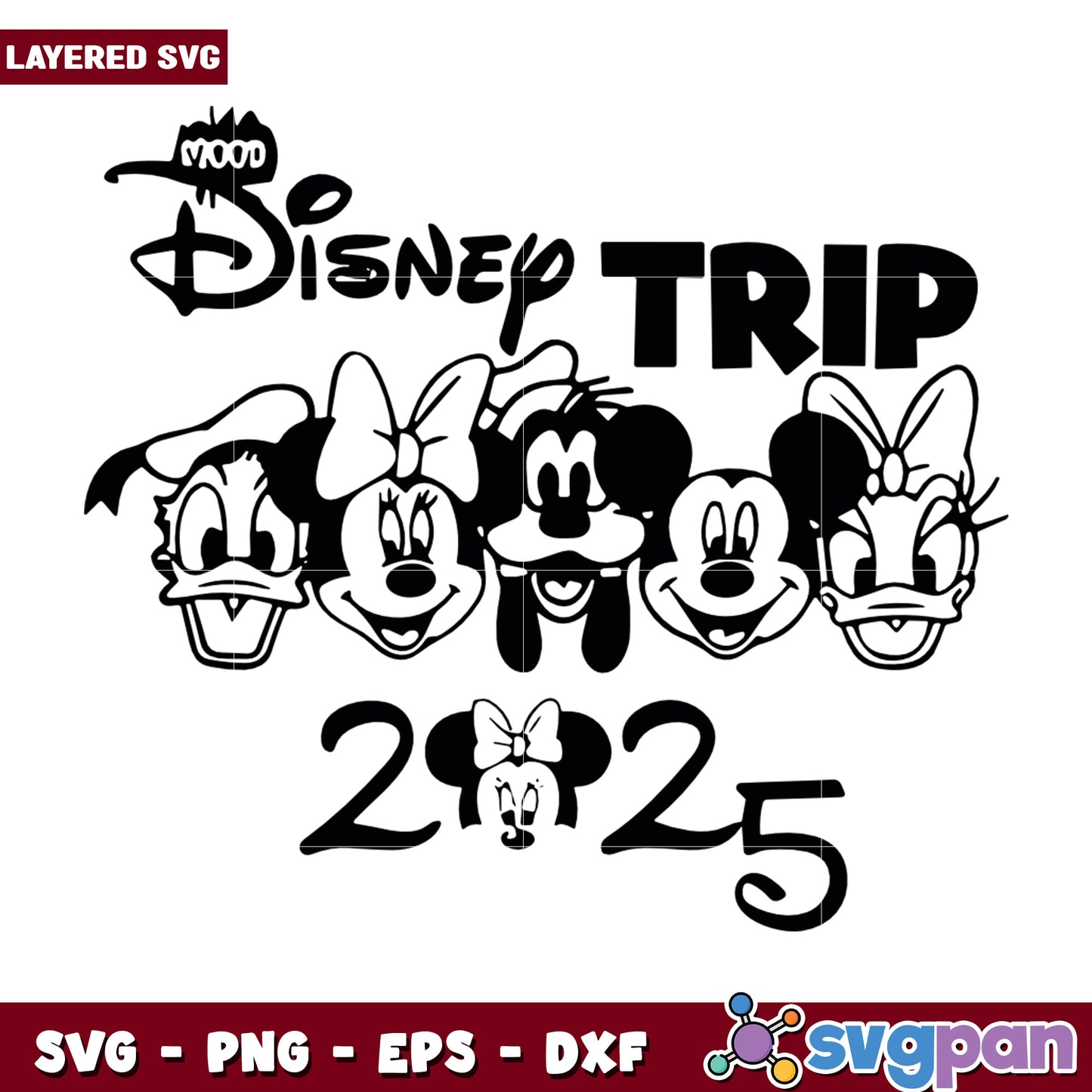 Disney Trip 2025 SVG Family Fun Design for Vacation