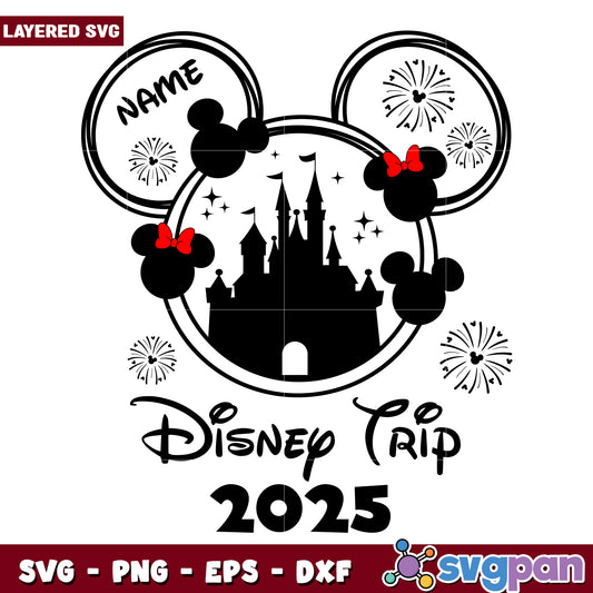 Disney Trip 2025 SVG Mickey Mouse Ears