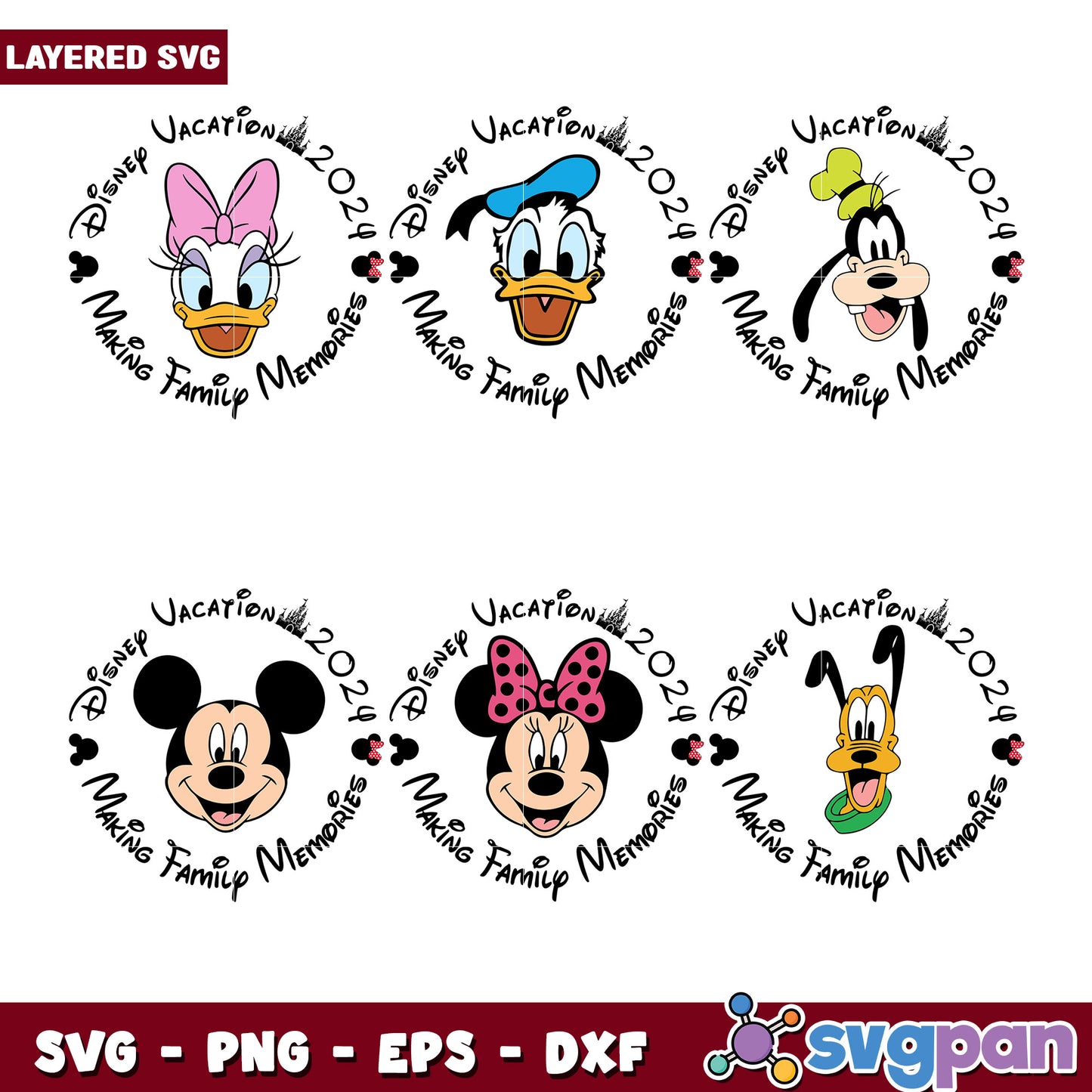 Disney Vacation 2024 Bundle SVG Making Memories