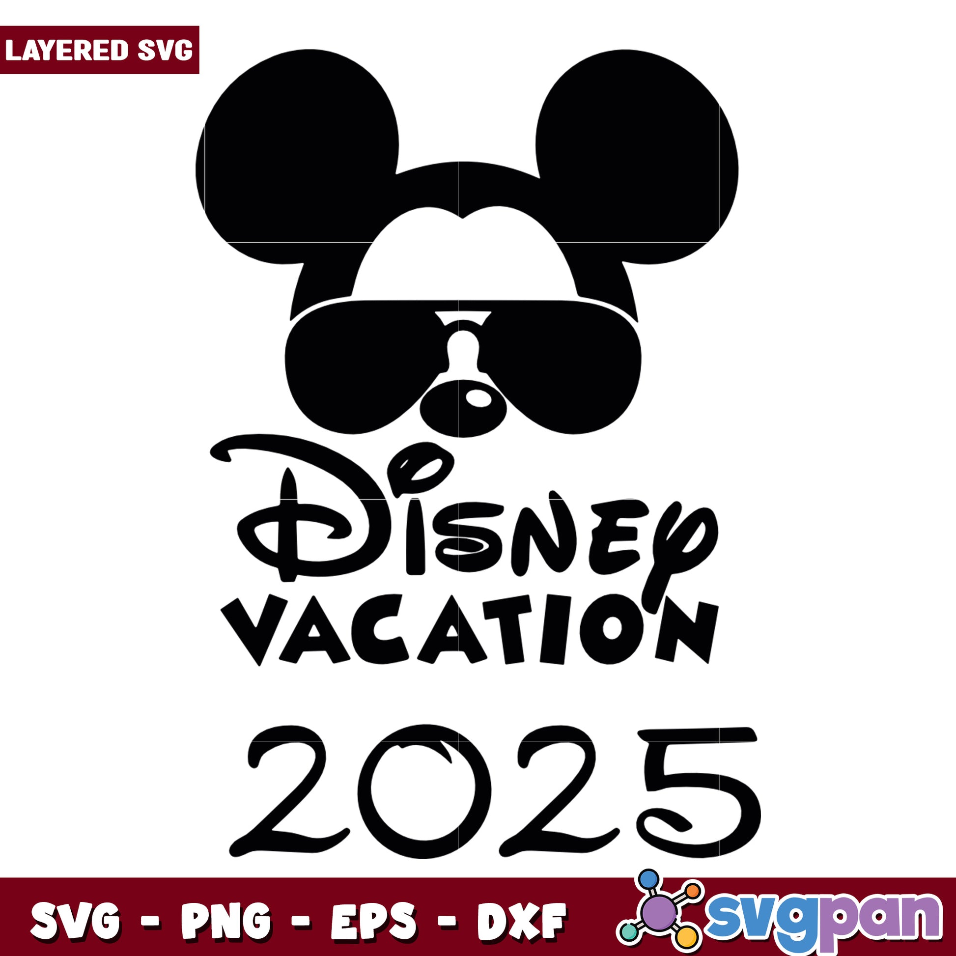 Disney Vacation 2025 SVG Mickey Mouse