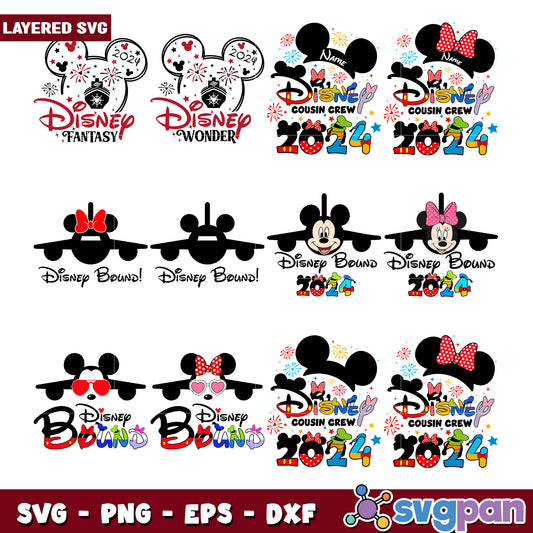 Disney Vacation Bundle SVG for Creative Projects