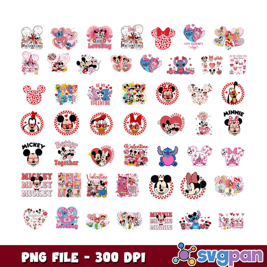 Disney Valentines Bundle PNG 300 DPI