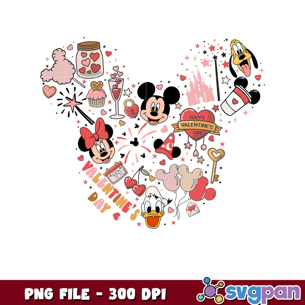Disney Valentines Day PNG Image