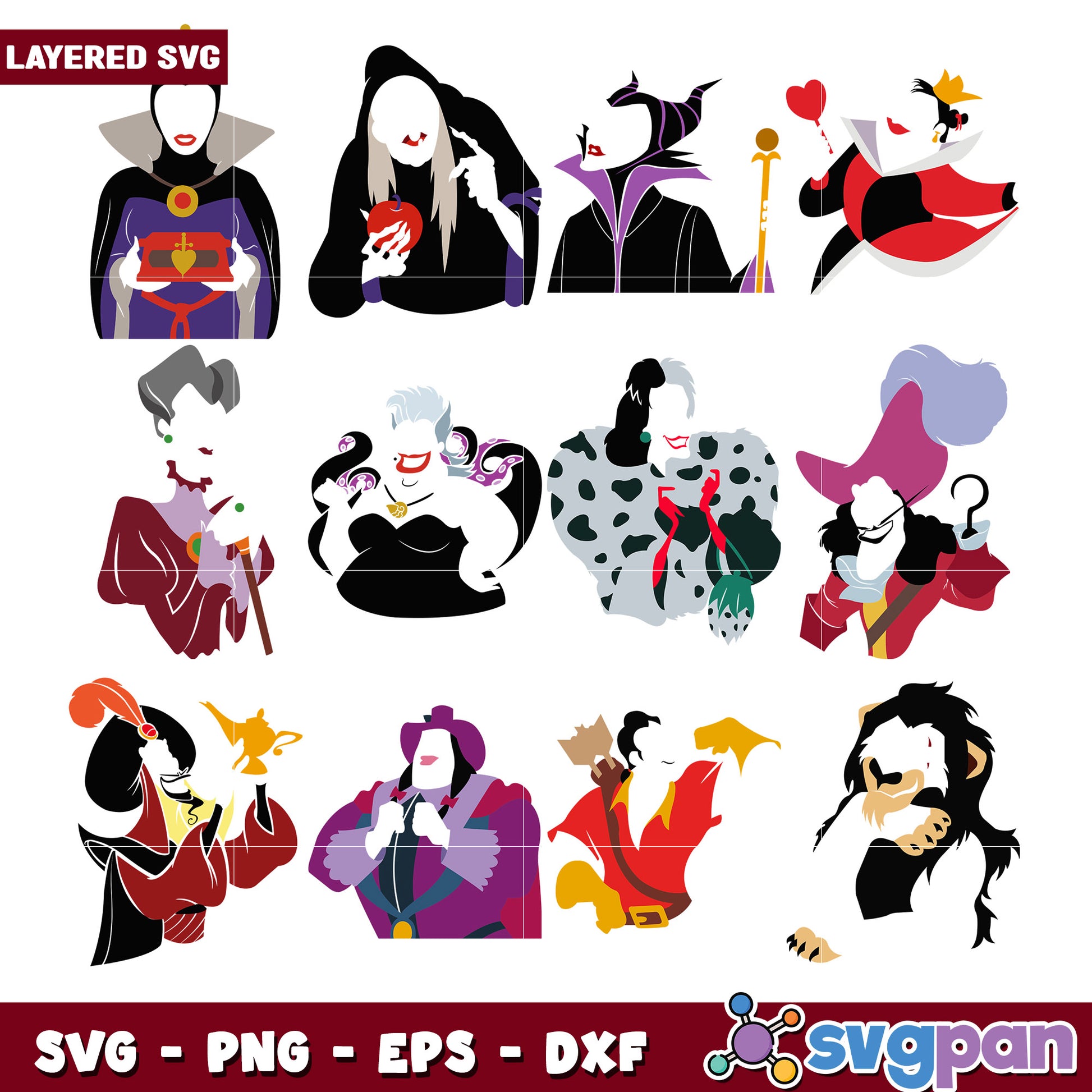 Disney Villain SVG Bundle