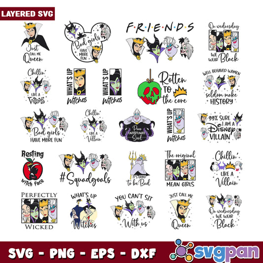 Disney Villain Themed SVG Bundle for Crafting Fun