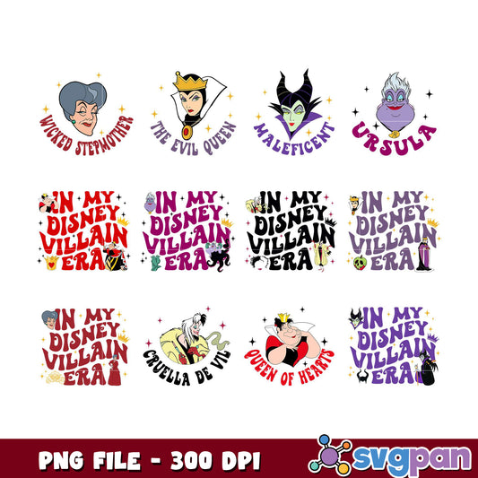 Disney Villains Bundle PNG Digital Download 300 DPI