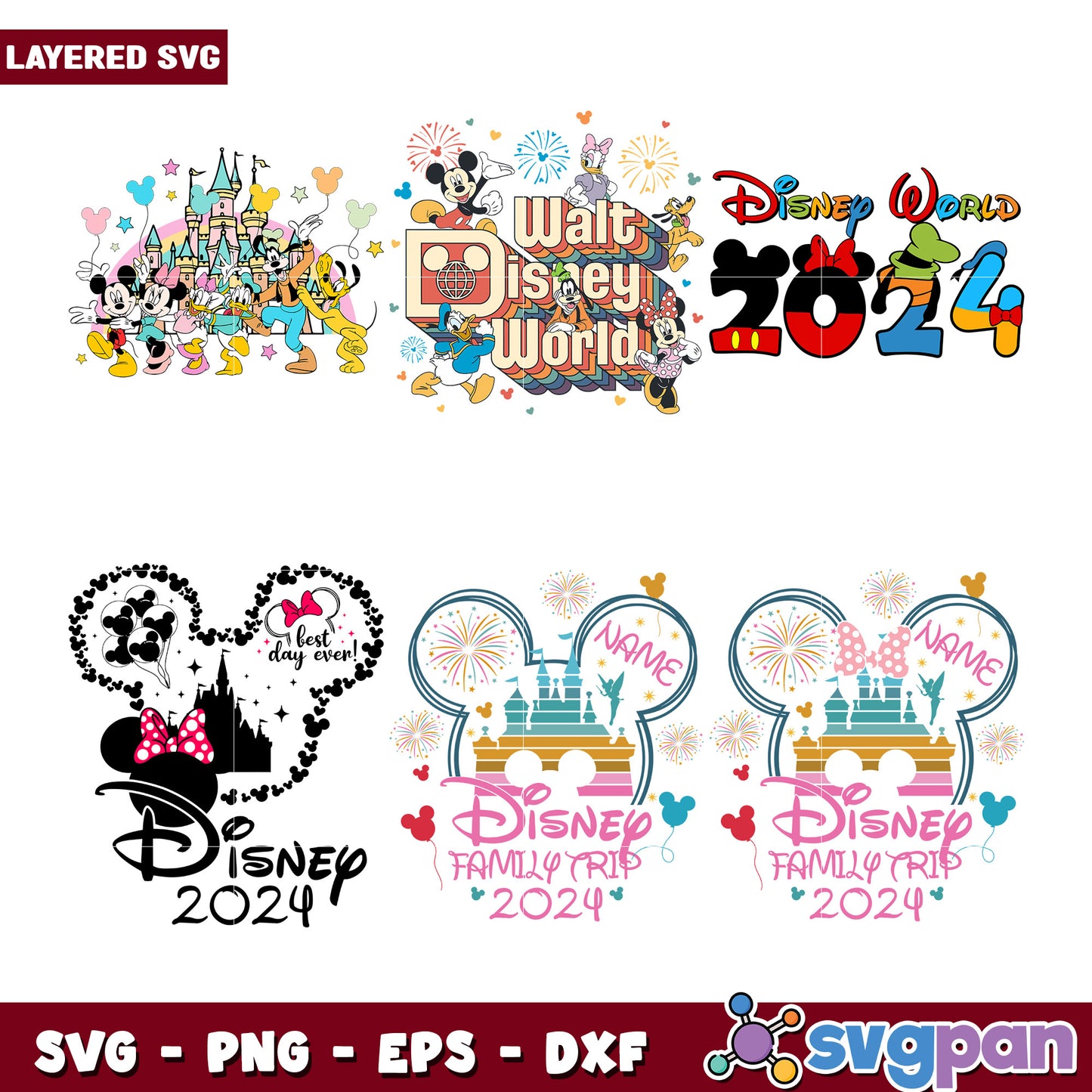 Disney World 2024 SVG Bundle