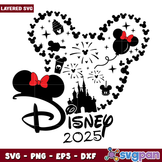 Disney World 2025 SVG Mickey Mouse Design
