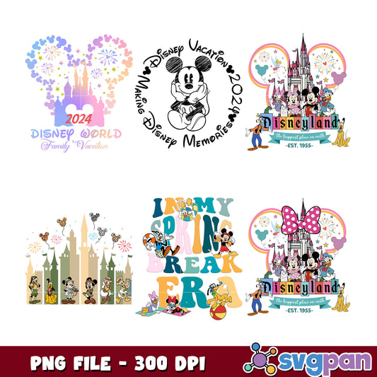 Disney World Disneyland Bundle PNG