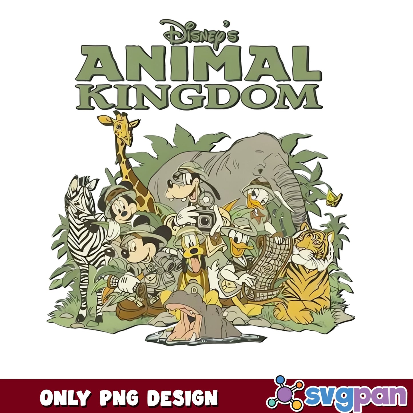Disney Animal Kingdom PNG, Mickey And Friends Safari PNG, Disney Trip PNG