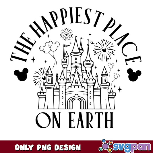 Disney Castle Happiest Place On Earth PNG, Mickey PNG, Disney PNG