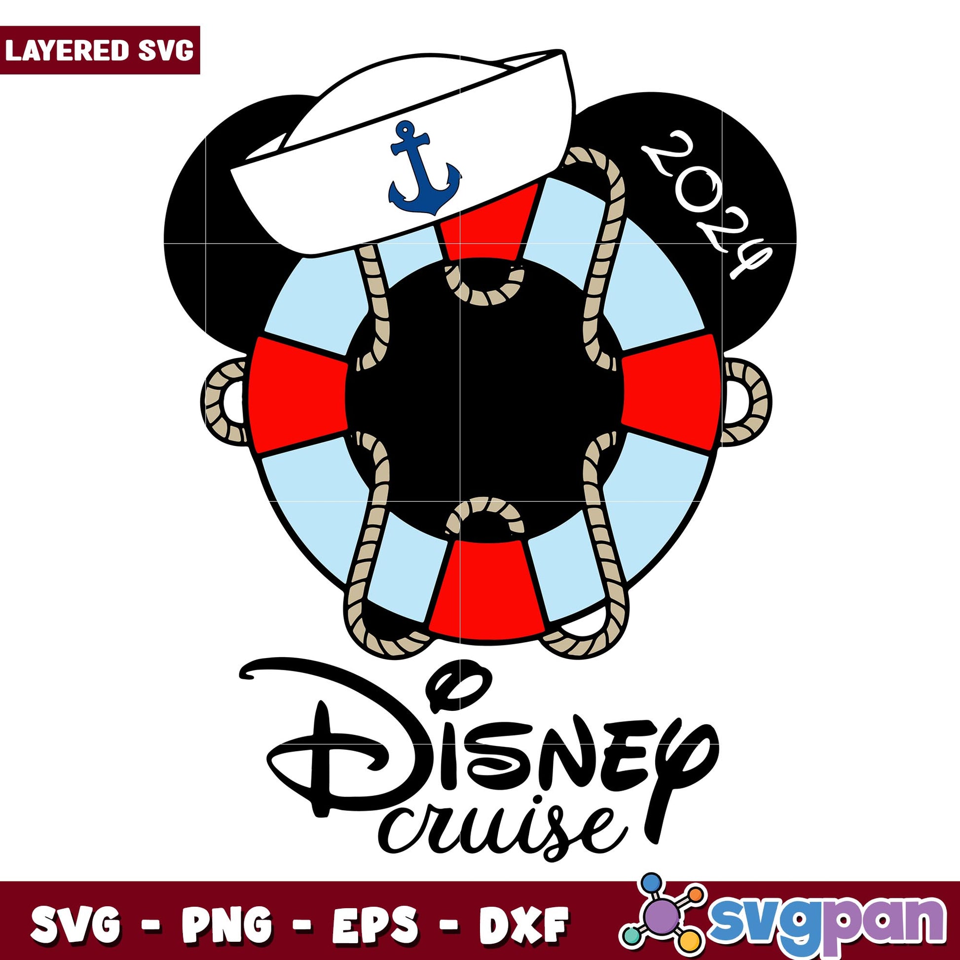 Disney Cruise 2024 boy svg, Disney characters svg, digital download 