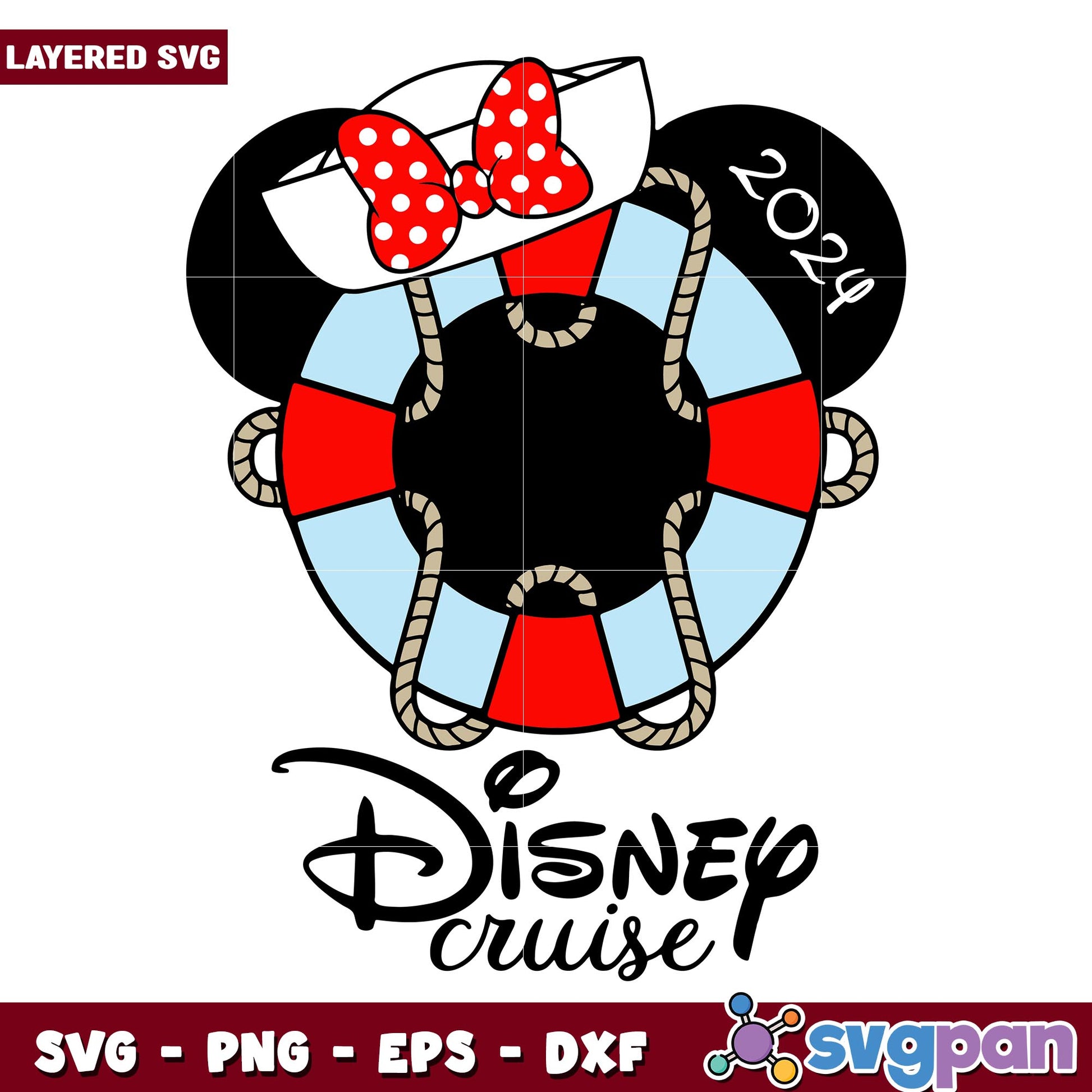 Disney Cruise 2024 girl svg, Disney characters svg, digital download 