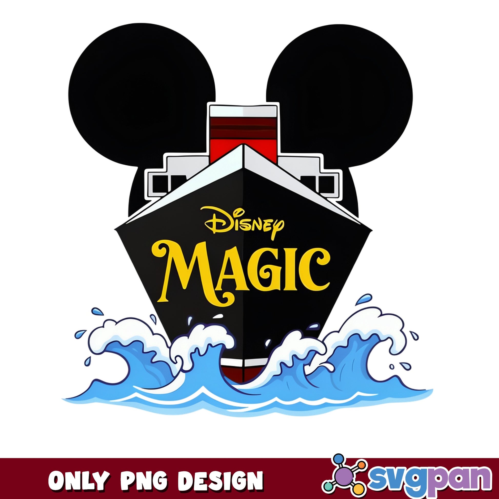 Disney Magic Cruise Ship PNG, Mickey Mouse Cruise PNG, Disney PNG