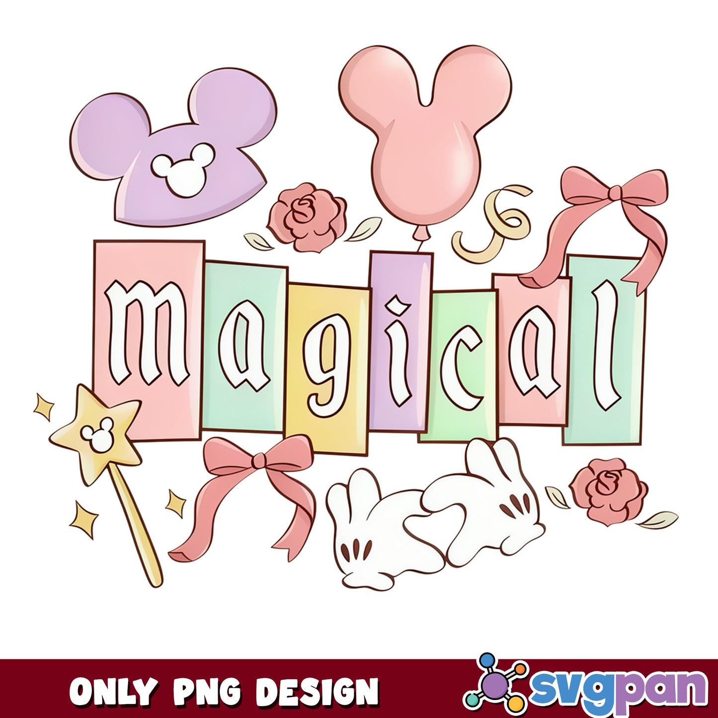 Disney Magical Mickey Mouse PNG, Disney Trip PNG, Mickey PNG