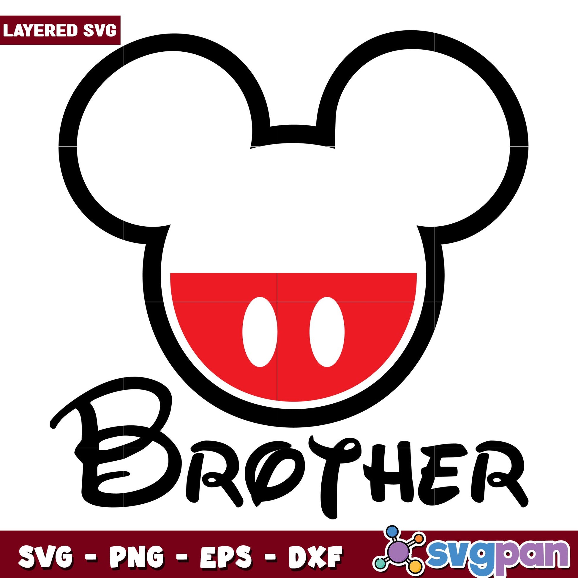 Disney Mickey Mini Brother svg, Disney characters svg, digital download 