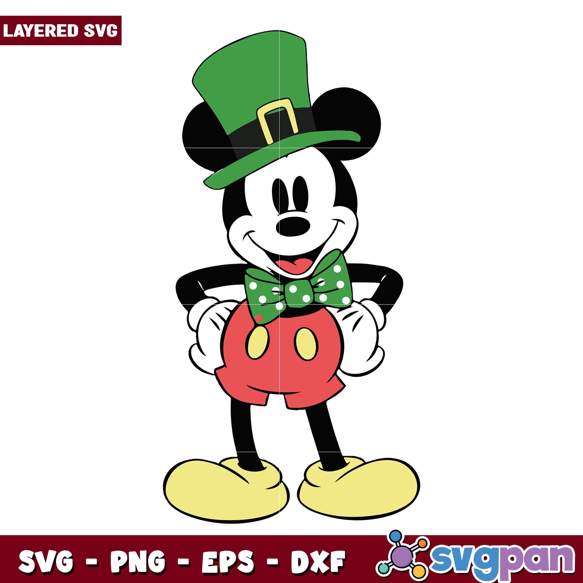 Disney Mickey boy patrick's day svg, Disney characters svg, Digital Download