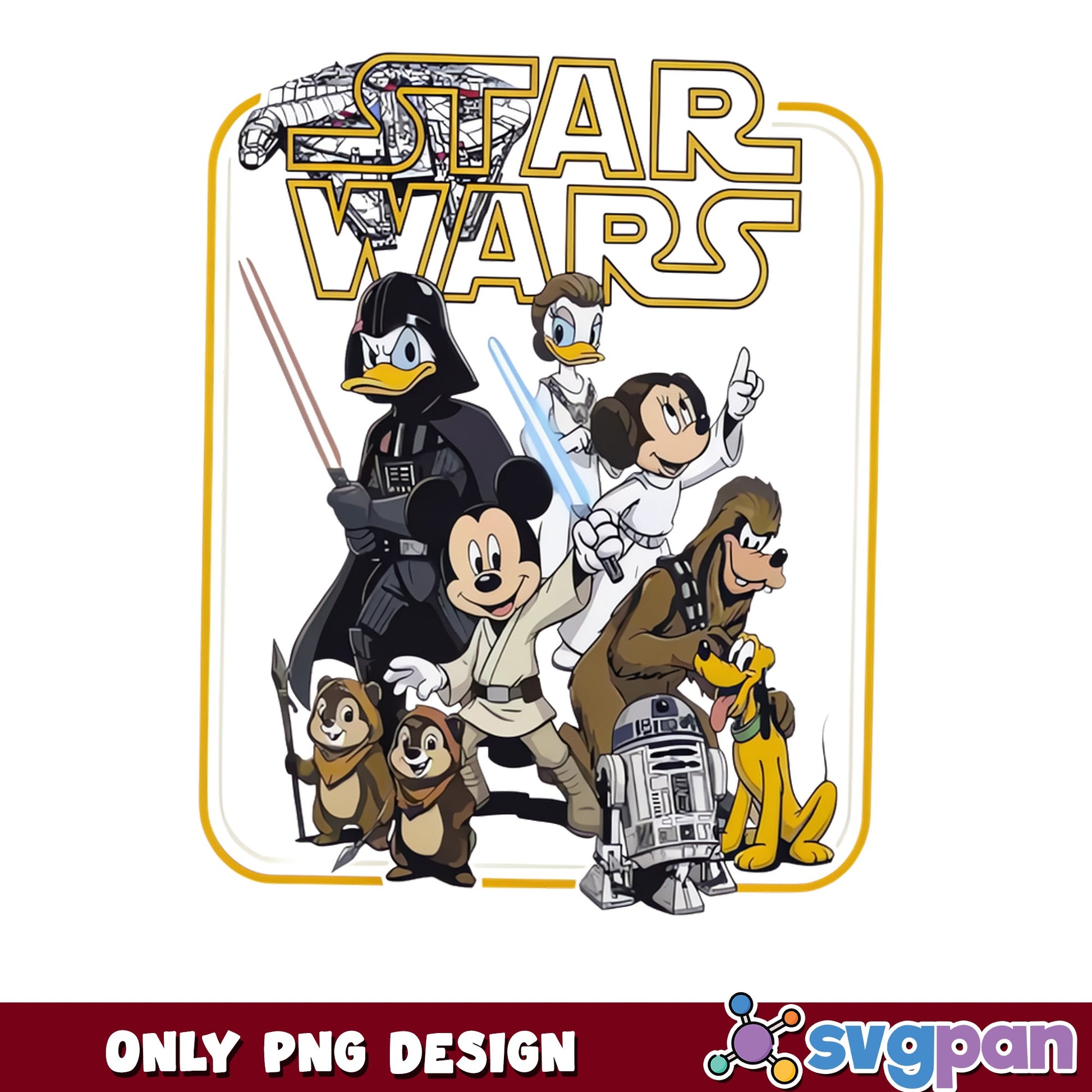 Disney Star Wars Characters PNG, Mickey Mouse PNG, Disney PNG
