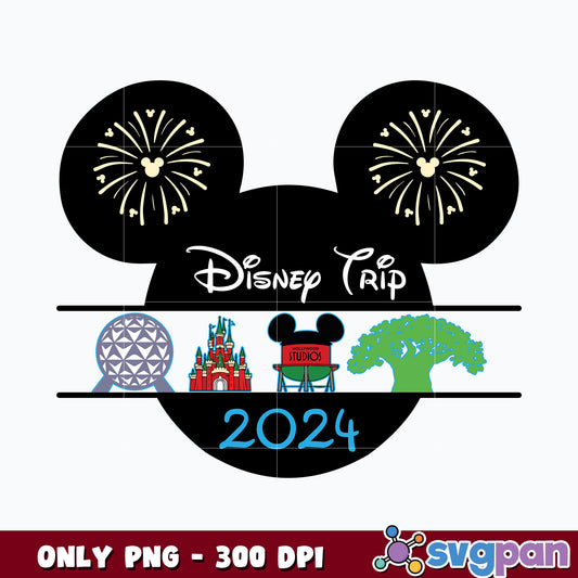 Family Vacation 2024 png, Magic Kingdom png 