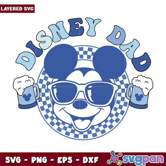 Disney dad name svg, Disney characters svg, digital download  