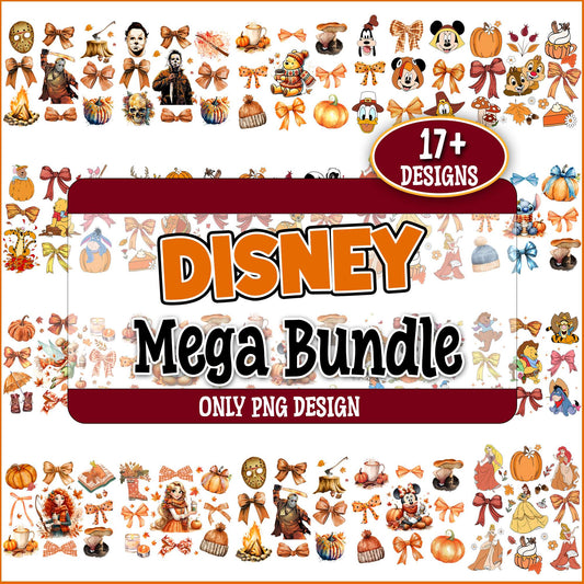 Disney and autumns png bundle