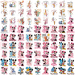 Disney birthday number png bundle, disney movie png, birthday png