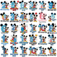 Disney birthday number png bundle, disney movie png, birthday png