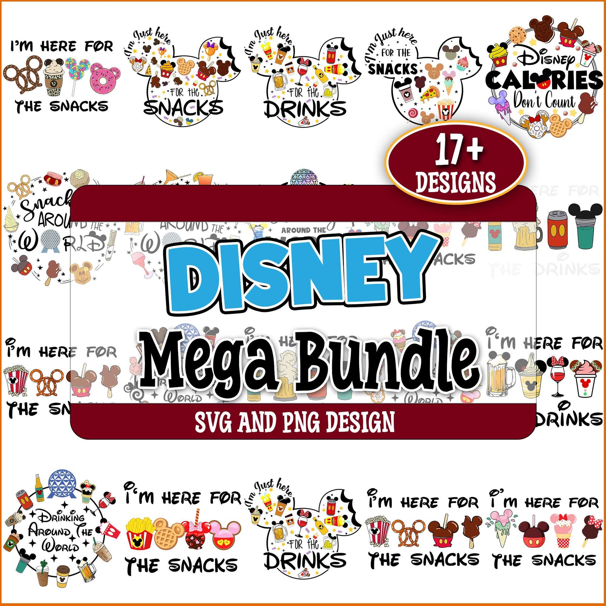 Disney calories svg bundle