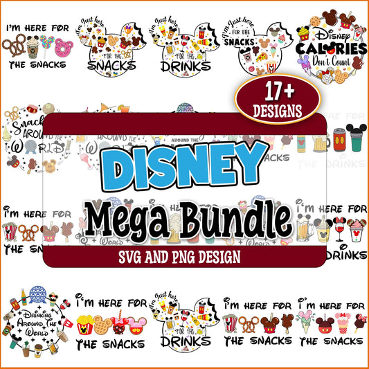 Disney calories svg bundle